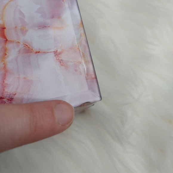 Agate slice jewelry box storage organizer box with lid pink blue stone crystal - Picture 10 of 16